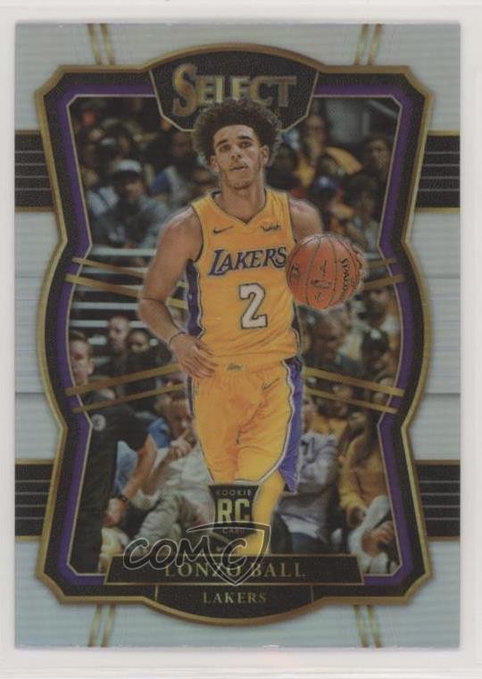 2017-18 Panini Select Premier Level Silver Prizm Lonzo Ball #161 7y2