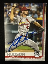 2019 Topps Dakota Hudson Signed Rookie Card 697 Cardinals Autograph Auto RC. rookie card picture