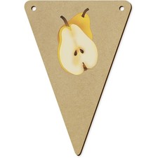 5 x 140mm 'Sliced Pear Fruit' Bunting Pennants / Flags (BN00090386)