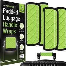Luggage Handle Wraps 4-Pack Padded Suitcase Handle Covers with Diamond-Gr...