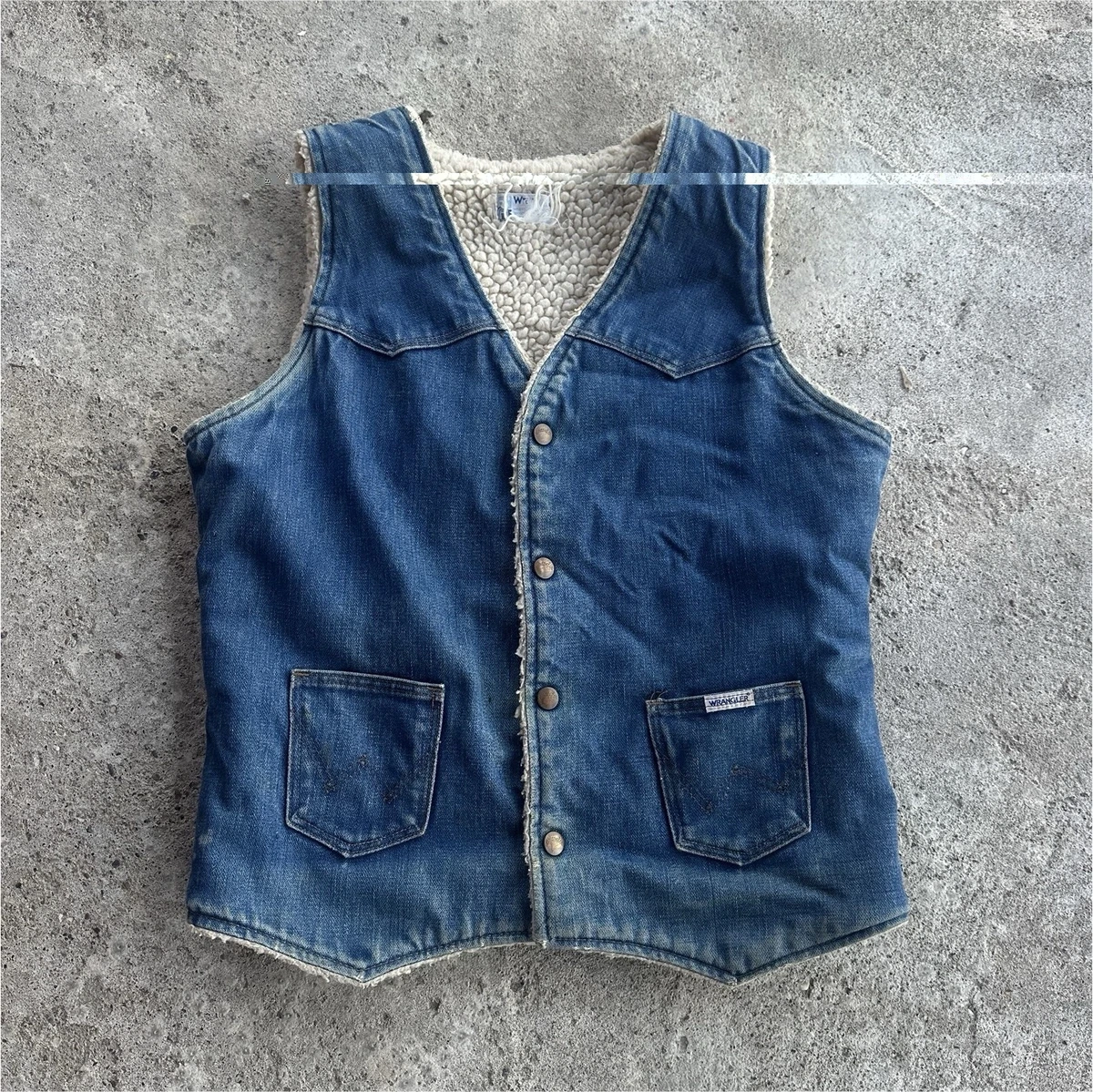 Wrangler Denim Vintage Vests for Men for sale | eBay