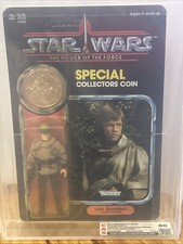 CAS 80 1984 KENNER STAR WARS POTF LUKE SKYWALKER BATTLE PONCHO 92 BACK COIN