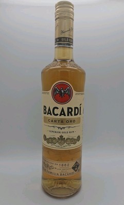1x Bacardi CARTA ORO 0,7L 37,5% Vol. / Superior Gold RUM / OAK  Barrel / NEU OVP