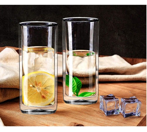 (Set of 2) 20oz (600ml) Ultra Clear Strong Double Wall Insulated Thermo Glass... - Picture 3 of 3