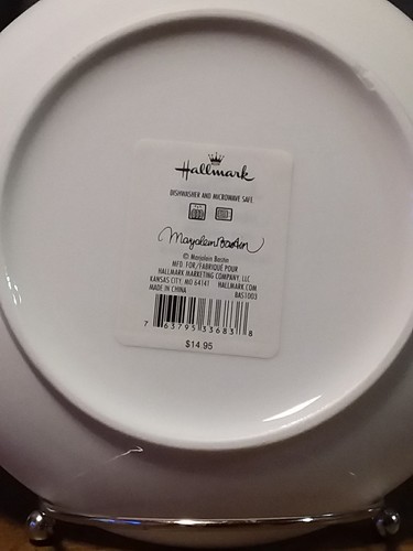 Hallmark Marjolein Bastin Bunny and Floral Appetizer Plate, 7" - Picture 3 of 3