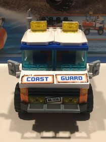 2008 Lego City 7726 Coast Guard Truck with Speed Boat Complete