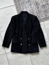 Burberry Double Breasted Navy Wool Blazer Size S