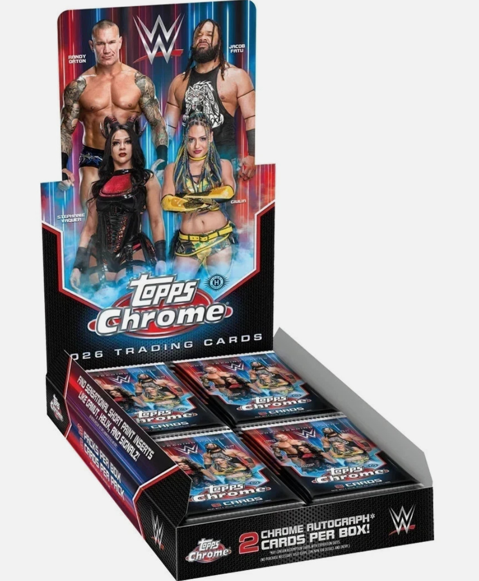 2026 Topps Chrome WWE Hobby Box