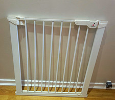 BabyDan White Metal Pressure Mounted Extendable Doorway Safety Gate