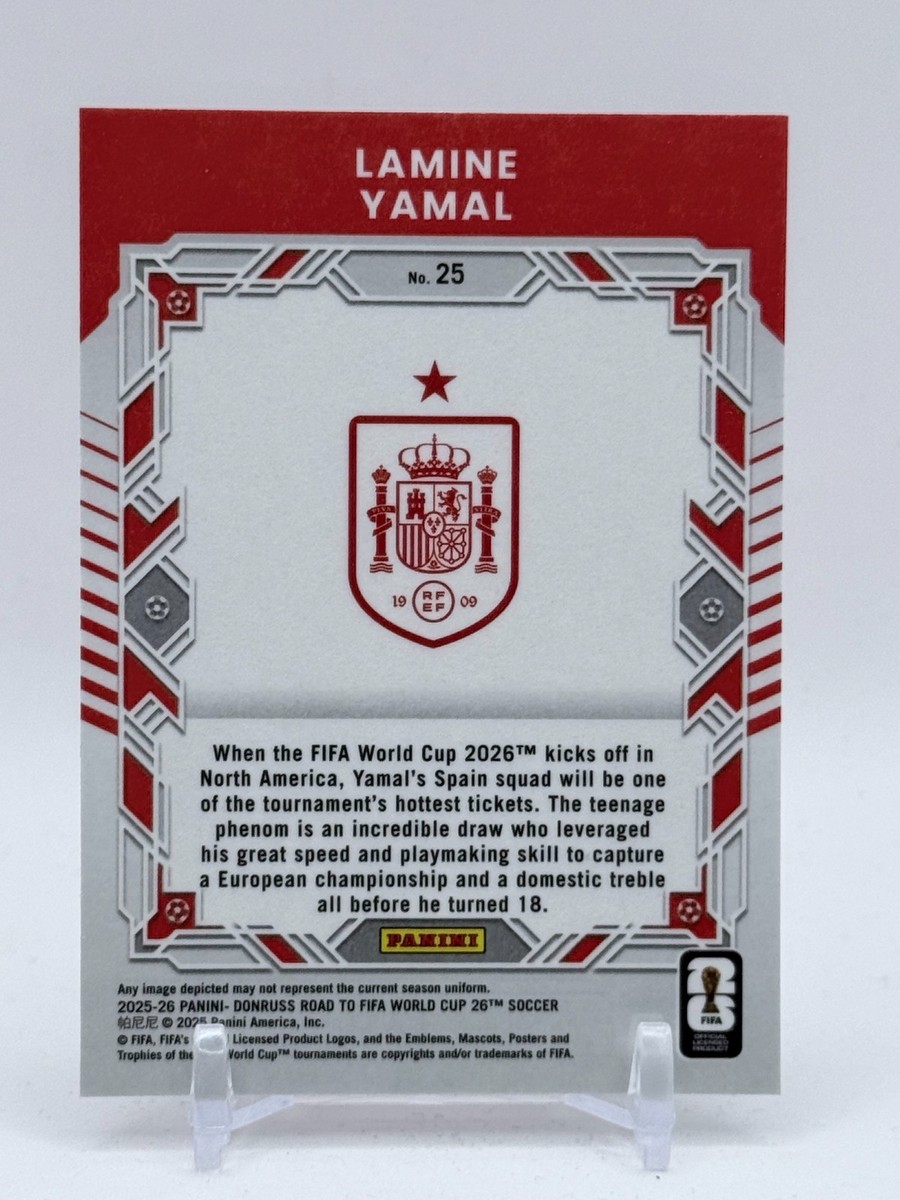 2025-26 Donruss Road to FIFA World Cup Lamine Yamal #25 Elite