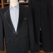 Bespoke Tuxedo 40r 34x29 Hand Tailored Full Canvas Wool