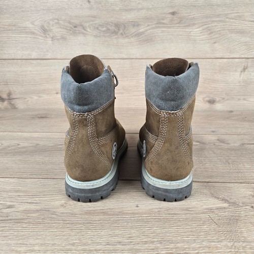 Timberland Premium 6 Pulgadas Bota Impermeable Mujer Talla UK 5.5 Marrón Gamuza Cuero - Imagen 9 de 12