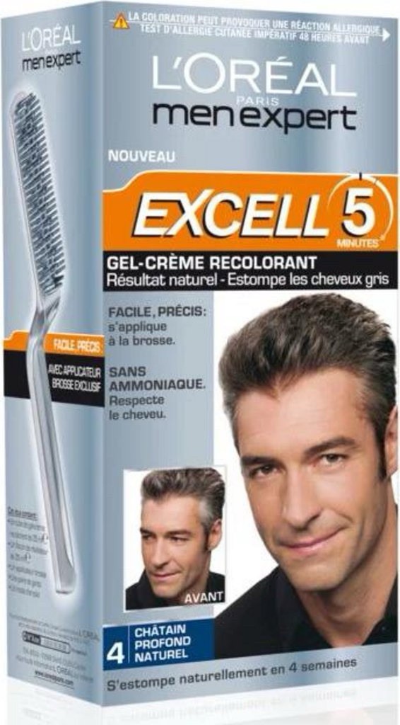 L'Oréal Excell 5 Châtain Profond Naturel - Le Gel Recolorant Premium Homme Haute Précision