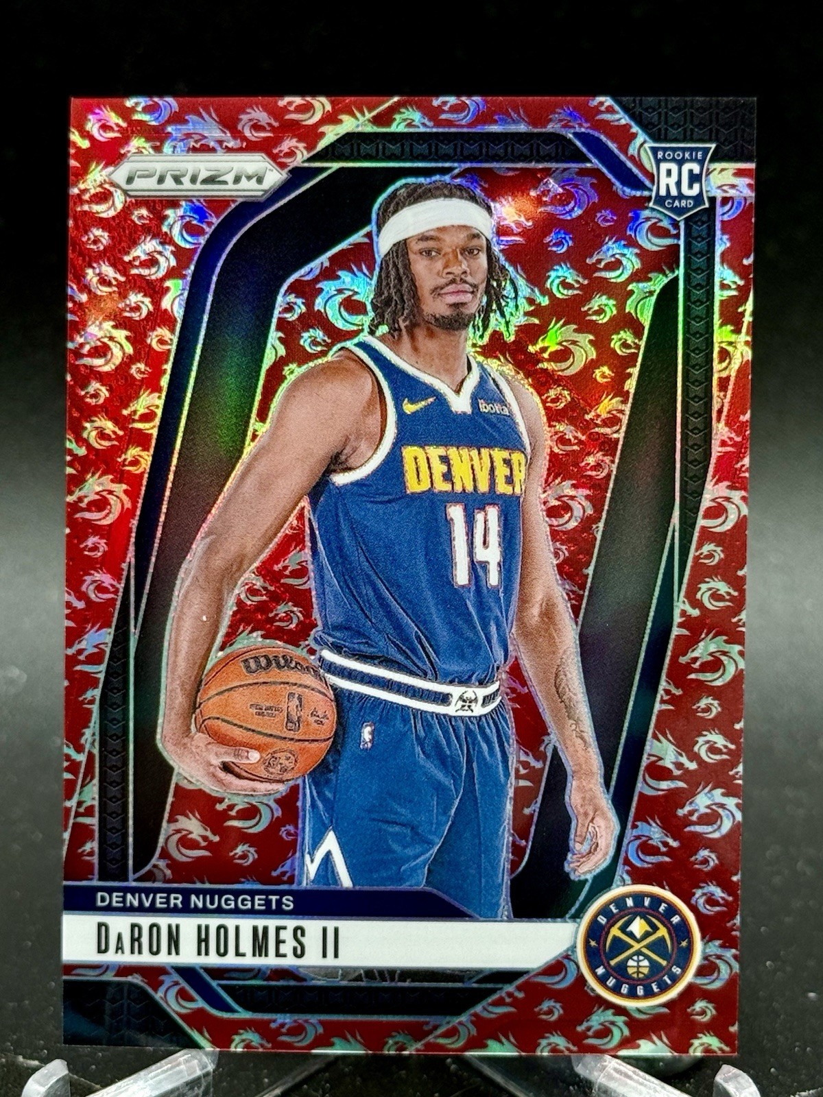 DaRon Holmes II Rookie 2024-25 Panini Prizm #235 Prizms Dragon Year /88 Nuggets