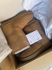 Ugg Boots W Classic Short II Boots Chestnut 1016223-CHE Authentic New 6W-9W