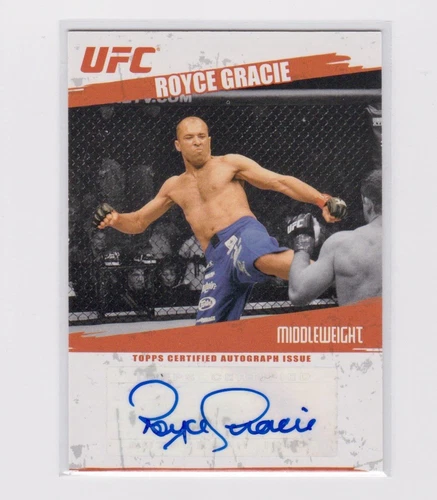 2009 Topps Round 2 UFC Royce Gracie Rookie Auto (RC) Just Pulled From A New Box!