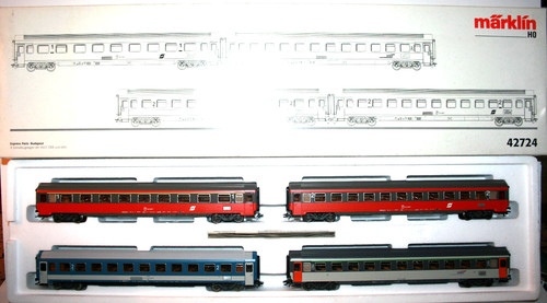 42724 Wagen-Set "Paris-Budapest" Märklin H0 | Zustand: Neu