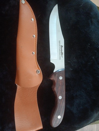 Santa Fe / Triple Stainless Steel Bowie Knife / Hunting Knife - Picture 2 of 11