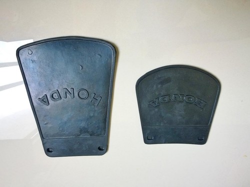 Set Honda Motorcycle Front Rear Fender Mud Flap Splash Guard Rubber Extension - Picture 3 of 5