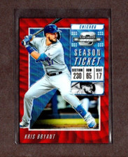2019 Panini Contenders Optic Ruby Wave Prizm KRIS BRYANT #11  016/199  [Mint]