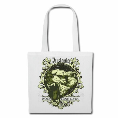 Tasche Beutel Baumwolltasche WOLF GANIS LUPUS WOLF WOLFSRUDEL WILDTIER WÖLFE WIL