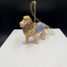 Lenox Vintage Carousel Lion Ornament 1989 Retired Porcelain. No Box.
