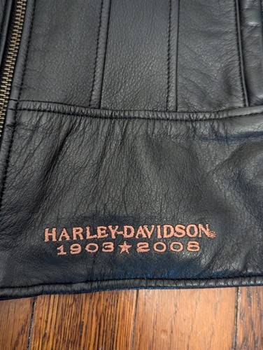 Harley Davidson 105th Anniversary Leather Jacket NICE!!! - Women's Medium - Picture 6 of 11
