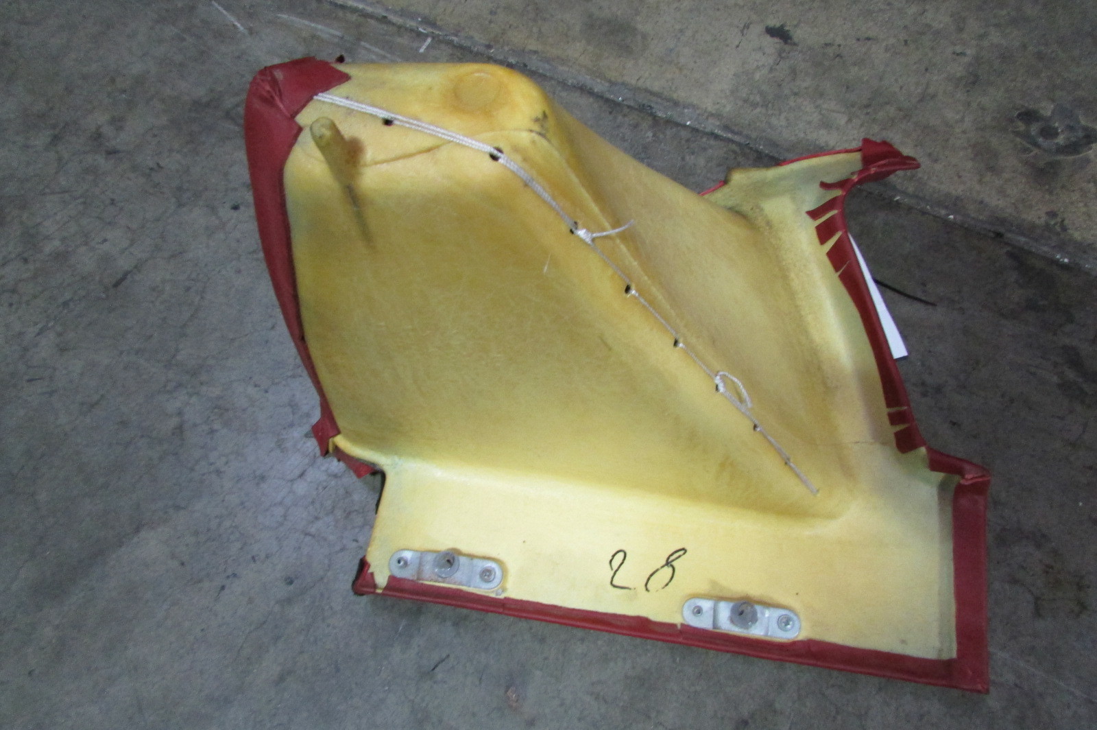 Ferrari 360, F430 Coupe, LH, Left Quarter Window Trim, Bordeaux, P/N 63581098