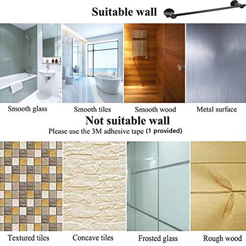 JiePai Suction Cup Towel Bar 24 Inch Oil Rubbed Assorted Colors - Picture 7 of 42