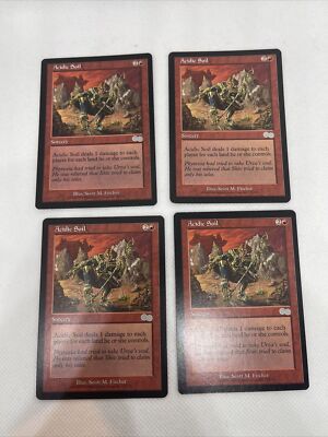MTG 4x Acidic Soil Urza's Saga 172/335 Regular Uncommon LP English FREE SHIPPING