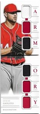 2016 National Treasures LUCAS GIOLITO Rookie Armory Materials Booklet /49