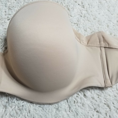 Bali Smoothing Bra 40C Nude 8 Ways To Wear No Slip Gripper Hidden Underwire - Picture 3 of 10