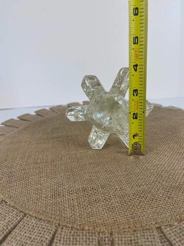 RARE Vintage Art Glass Christmas Tree Clear Sculpture Murano Style - Picture 9 of 10