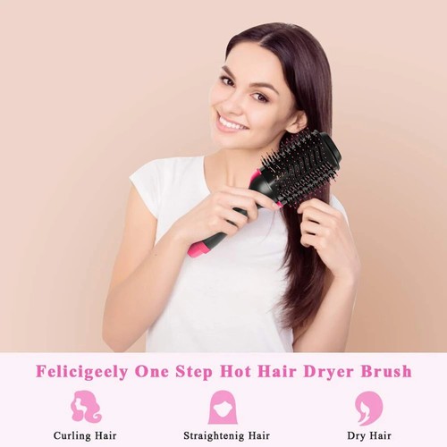 Hair Dryer Hot Air Brush Styler and Volumizer Straightener Curler Comb Roller - Picture 4 of 7