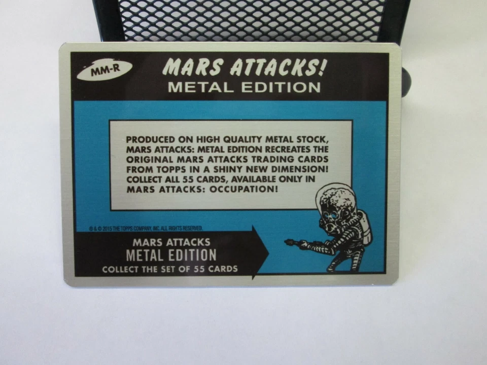 TOPPS 2015 MARS ATTACKS OCCUPATION ***METAL CARD CASE TOPPER  MM-R*** - Image 2 of 2