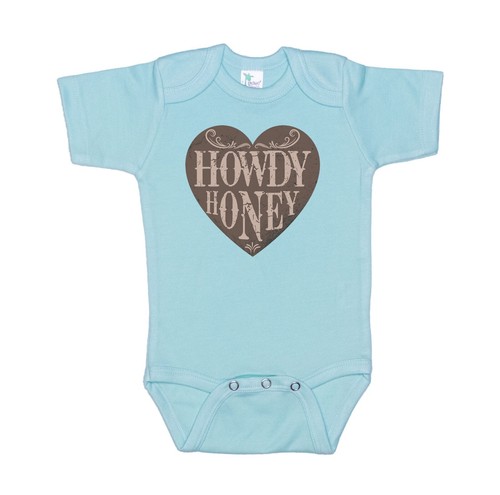 WESTERN BABY OUTFIT, Howdy Honey, INFANT ROMPER , NEWBORN BODYSUIT, KID'S RAGLAN