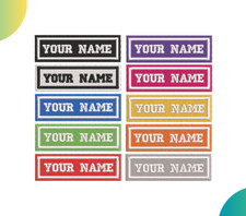 BESTSELLER Name Tag Patch Custom Names -Variety Colors and Size - Iron on/Sew on