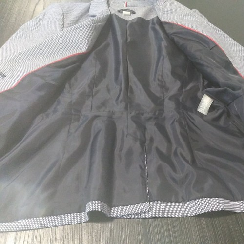 Tommy Hilfiger Size 8 Navy/White Houndstooth Blazer - Picture 6 of 9