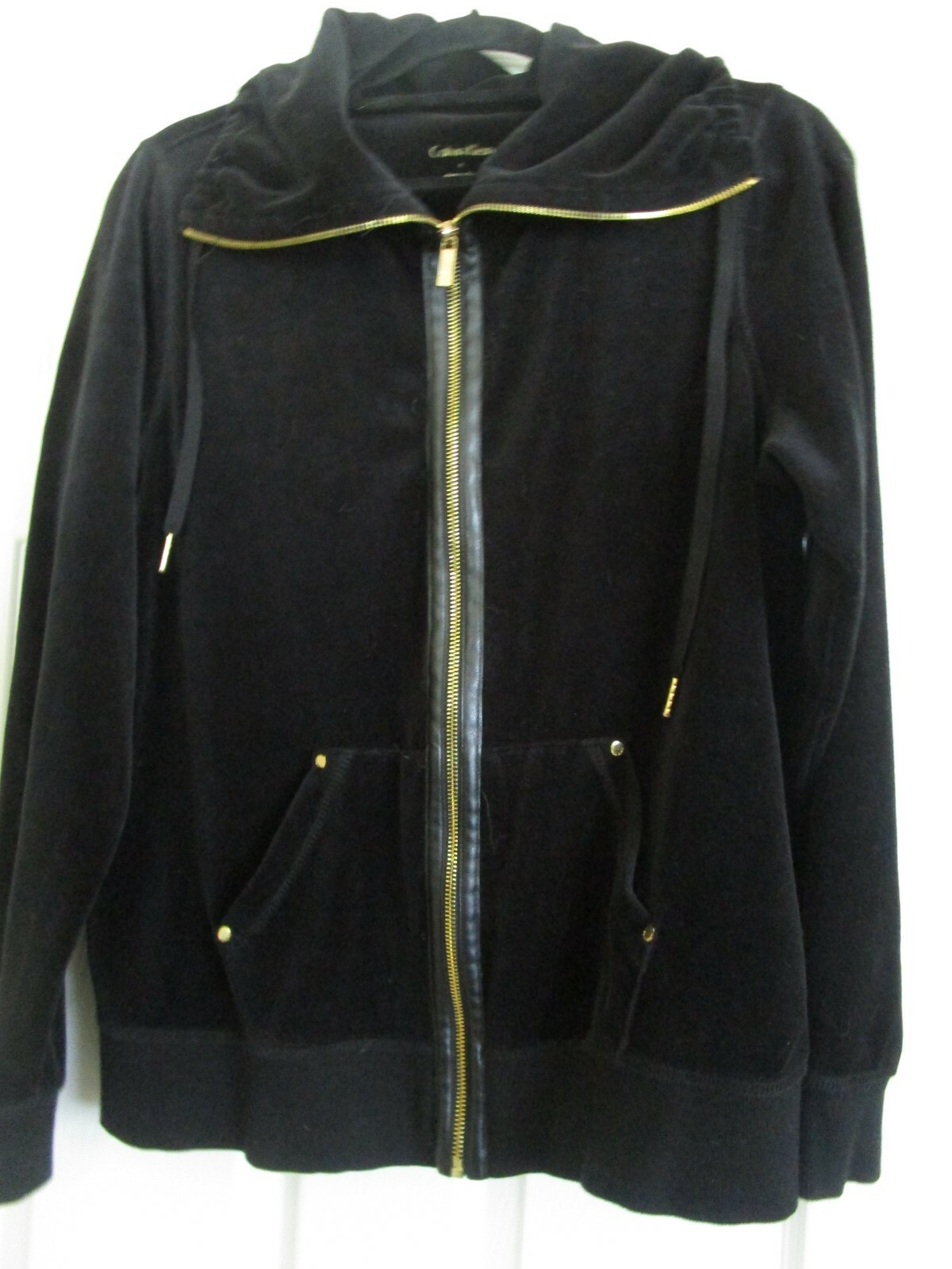 Black Velour/Velvet Jacket Size 