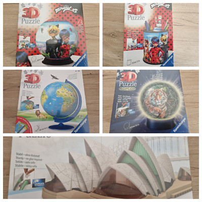 Ravensburger 3D Puzzle Opera of Sydney / Ladybug / Globus Kinder / Nachtlicht