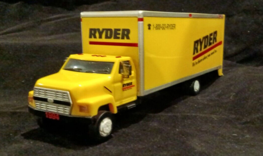 1994 RYDER Toy Moving Truck Lights & 2 sounds all work. Vintage...No