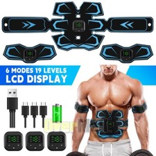 EMS Abdominal Muscle Toning Trainer ABS Stimulator Toner Fitness Binder Gym Belt