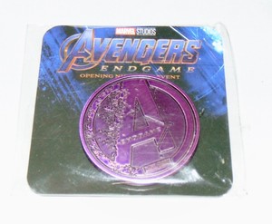 Details About Marvel Avengers Endgame Fan Event Coin Opening Night Promotion