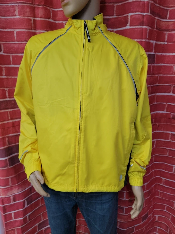 Novara Chaqueta Ciclismo Grande Amarilla Manga Larga Cremallera Completa NUEVA #R1 Foto 3 de 4