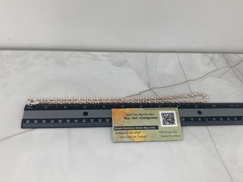 Karizia Spa Italian Popcorn Link Woven Cord Chain Sterling Silver Necklace 3mm - Picture 4 of 12