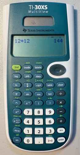 Texas Instruments TI-30XS Multiview wissenschaftlicher Taschenrechner; 4-zeilig Solar/Batterie