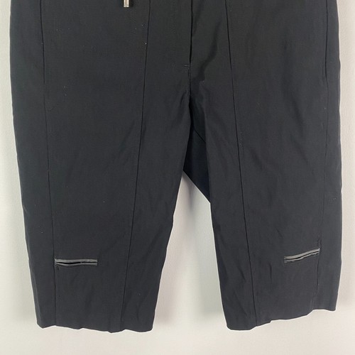 Jamie Sadock Golf Shorts Size 4 Bermuda Black Zip Pockets - Picture 3 of 10