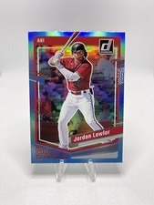 2023 Donruss Baseball Base Holo Blue #121 Jordan Lawlar - Arizona Diamondbacks