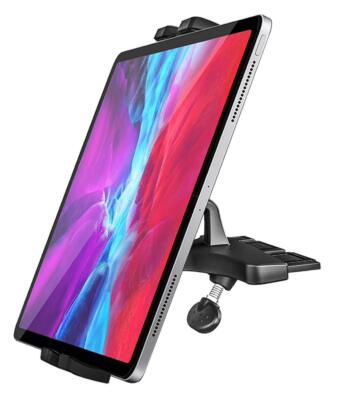 	CD Slot Car Tablet Mount woleyi Full Rotation CD Player Car Tablet & Phone H...