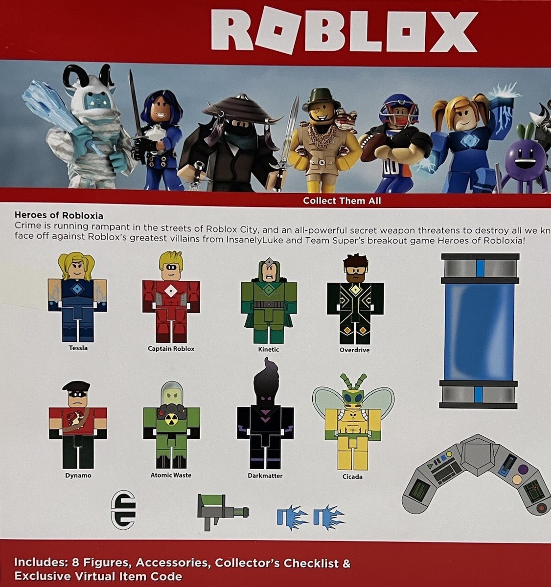 Roblox Heroes Of Robloxio 21 Piece 8 Figure Box Set Exclusive